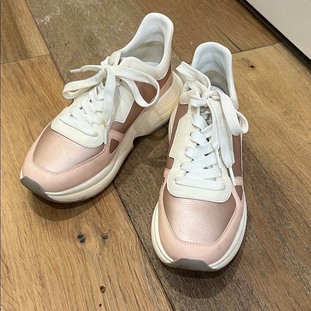 SW Women's Pink and White Sneakers